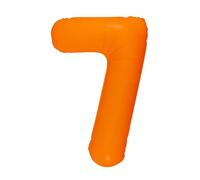 XXXL100cm Fluorescent Orange Number 7 Foil Balloon for Birthday Party Decoration (Fluorescent Orange, Number 7)