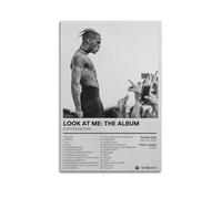 XXXTentacion Look at Me The AlbumArt Image Printing Modern Family Bedroom Decoration Poster Printing Living Room Aesthetics Canvas Wall Youth Girls Dormitory DecorationUnframe-style-412x18inch(30x45cm