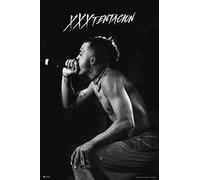 XXXtentacion Poster Stage BW XXXtentacion Merch Bad Vibes Forever XXX 17 Album Art Skins Trap Music Aesthetic XXXtenations Merch XXtentacion Tapestry Rapper Cool Wall Art Print Poster 12x18