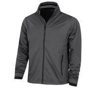 (XXXXL, Charcoal/Black) Calvin Klein Mens 2026 Collar Detail Waterproof Stretch Golf Jacket