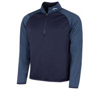 (XXXXL, Peacoat) Callaway Golf Mens 2026 1/4 Zip Waffle Two-Tone Sport Midlayer Sweater