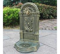 XXXXW European Style Cast Iron Craft Outdoor Wash Basin Courtyard Sink Against The Wall Balcony Outdoor Integrated Retro Garden Pool Metal Wash Basin Wall Water Fountain