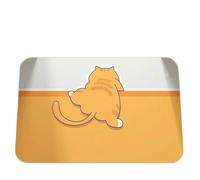 XXYAOCHEN Bathroom Rug,Bathmat Absorbent, Non-Slip, Machine Washable Shower Mat-yellow-60X90CM