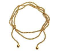 XXYAOCHEN Statement Necklace Women'S Round Retro Multi-Layer Adjustable Sweater Chain-yellow-A