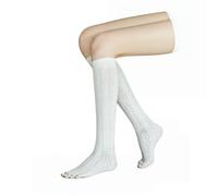 XXYAOCHEN Thigh High Stockings 5 Pairs Of Women'S Thin Over-The-Knee Socks For Summer-white1-One Size