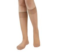 XXYAOCHEN Thigh High Stockings 8-Pair Women'S Transparent Elastic Fashion Over-The-Knee Socks-Khaki1-One Size