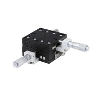 XY axis 40 * 40 manual displacement platform linear cross rail micrometer sliding stage(LY40-C)