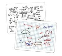 XY Axis Graph Dry Erase Board, 9" x 12" Double-Sided Coordinate Grid Whiteboard, Math Manipulatives for Students, Classroom and Home, Small Dry Erase White Board