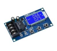 XY-L10A Battery Charging Control Unit with Real-Time LCD Readout Auto Start Stop Charging Logic and Configurable Timer for 6V-60V Battery Types