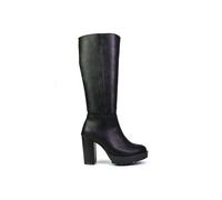 Xy London 'addie' Chunky Platform Sole Boots In Black Black 6