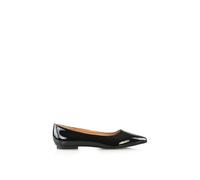 Xy London 'cordelia' Slip On Pointed Toe Flat Ballerina Pump Shoes In Black Black
