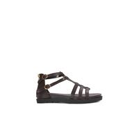 Xy London 'haden' Flatform Gladiator Sandals With Chunky Sole In Brown Brown
