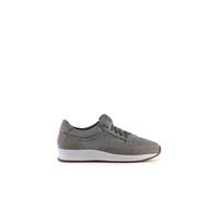 Xy London 'harriet' Lace Up Flat Trainers In Grey Grey 4