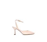 Xy London 'lacey May' Strappy Stiletto High Heel Pointed Toe Pumps Shoes In Nude Nude 4