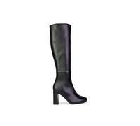 Xy London 'lillia' Knee High Heeled Boots In Black Black