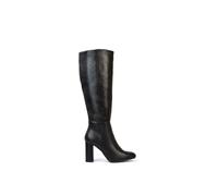 Xy London 'paityn' Wide Fit Knee High Block Heel Black Boots Black