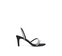 Xy London 'polly' Slingback Strappy Diamante Stiletto High Heel Sandals In Black Black 3