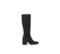 Xy London 'tatum' Knee High Block Heeled Boots In Jet Black Jet Black 4