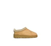 Xy London 'vicky' Flat Aztec Ultra Mini Boots Slip On Slippers With No Faux Fur Lining In Light Sand Light Sand 8