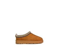 Xy London 'vicky' Flat Aztec Ultra Mini Boots Slip On Slippers With No Faux Fur Lining In Tan Tan 3
