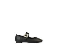 XY London Women's 'Rhyse' Mary Jane Diamante Buckle Square Toe Pumps in Black | Size: 5 XY London Black 5