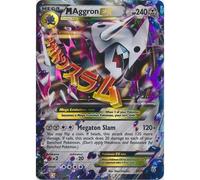 XY Primal Clash 94/160 M Aggron EX (Half Art Mega)