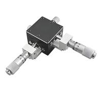 XY Table Manual Sliding Table, LGY40-C Optical Micro Adjustment Stage, Linear Positioning Stage, Precision 0.01 mm, Compact 58.5 mm Square Zinc Alloy, Load 2 kg