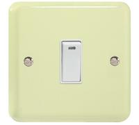 XY20NW.WC, Varilight 1 Gang (Single), 20 Amp Double Pole Switch with Neon, Classic Lily White Chocolate