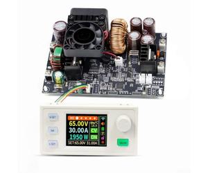 XY6530S DC Power Supply 30A 2000W High Voltage Regulator with Dual Smart Fans LCD Display for Battery Charging Electronics Testing 0-65V Output(B)