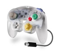 XYAB PhantomGCC Competitive Wired Controller for Nintendo Game Cube, Wii, Wii U | Quartz Edition | Based on PhobGCC | TMR Stick Boxes