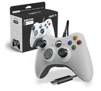 XYAB Wired Controller for X - Box 360 - USB Gamepad Joystick Pad with Dual Vibration - Compatible with X-Box 360 Console & PC Windows - Ergonomic White Gaming Controller
