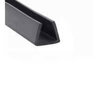 XYAGYUND U Channel Rubber Edge Trim 3.28Ft Black Flat Bottom U Shape Automotive Door Edge Seal Weatherstrip for Window Door Soundproofing,10x5mm (S(12mm x 12mm)