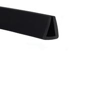 XYAGYUND U Channel Rubber Edge Trim 3.28Ft Black Flat Bottom U Shape Automotive Door Edge Seal Weatherstrip for Window Door Soundproofing,10x5mm (S(11mm x 8mm)