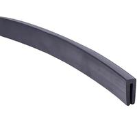 XYAGYUND U Channel Rubber Edge Trim 3.28Ft Black Flat Bottom U Shape Automotive Door Edge Seal Weatherstrip for Window Door Soundproofing,10x5mm (S(10mm x 4mm)