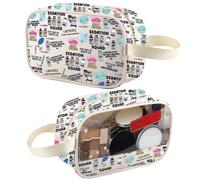 XYANFA Anesthesia Makeup Bag - Anesthesiologist Gift for Anesthesia Tech Week, Technician, Anesthetist, Nurse, Doctor - Cosmetic Bag, I LIKE PEOPLE t-m, Fashion