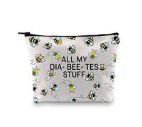 XYANFA Bee Diabetes Bag Type 1 Type 2 Diabetic Medical Bag Supply Storage Diabetes Organization All My Diabeetes Stuff, All My Diabeetes Stuff, Fashion