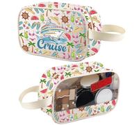 XYANFA Cruise Clear Makeup Bag Cruise Ship Essentials Cruise Lover Gift Vacation Trip Travel Gift Cruising Travel Toiletry Bag Organizer Pouch Cosmetic Bag, Cruise tm, Fashion