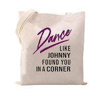 XYANFA Dance Dirty Inspired Shopping Bag Dancing lover gift 80s Movie Tote Bag, Dance Like Johnny Tote, L