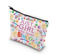 XYANFA Gamble Game Makeup Bag Gambling Game Player Lover Gift For Gambling Lovers Themed Zipper Pouch (WHO LOVES BNNGGO), WHO LOVES BNNGGO, Fashion