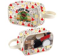 XYANFA Little ShopHorrors Inspired Makeup Bag Horror Movie Fans Gift Spooky Horror Musical Toiletry Bag, FEED ME t-m, big, Fashion