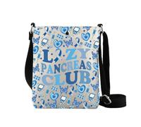 XYANFA Pancreas Club Insulin Handbag Diabetics Type 1 Type 2 Diabetic Medical Purse Shoulder Bag Diabetes Awareness Gift, Lzy Cb