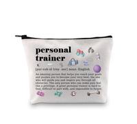 XYANFA Personal Trainer Makeup Bag Gym Workout Personal Trainer Thank You Gift Fitness Instructor Coach Cosmetic Bag, personal trainer noun, Fashion