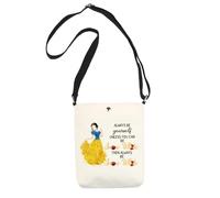 XYANFA Princess Makeup Bag Movei Fans Gift Fairy Tales Lover Gift White Princess Cosmetic Bag, SW cb, Fashion