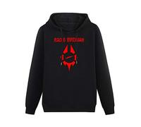 XYANG Men's Hoody Sweatershirt Radio Birdman Album Logo Hoodies Pullover Hooded with Drawstring Pockets Black 3XL