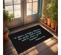 XYBH Backyard Bar Decor 7 Habits Of Highly Effective, The People Cluxtive Haloes Doormat Farmhouse Bathroom Rug Summer Floor Mat(50X80CM)