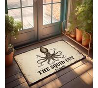 XYBH Backyard Bar Decor The Squid Cut Organic. Doormat Kitchen Stuff Patio Bar Accessories(40X60CM)