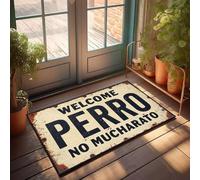 XYBH Doormats For Outdoor Entrance Home Funny Welcome, But Do Not Disturb The Dog. Doormat Bar Decor For Home Door Mat Rug(50X80CM)