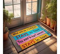 XYBH Doormats For Outdoor Entrance Home Funny What Some Say Is Hurting You Stays In Here. Doormat Bar Decor For Home Door Mat Rug(50X80CM)