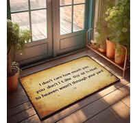 XYBH Doormats Outdoor I Don'T Care How Much You Doormat Fall Door Decor Bar For Man Cave(50X80CM)