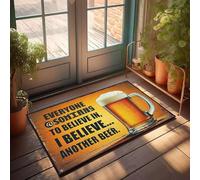 XYBH Entry Mats Indoor Home Everyone Believes In Something I Believe In Another Beer Doormat Home Bar Accessories Balcony Decor(50X80CM)